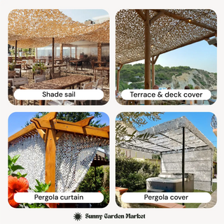 Woodland Camo Netting | 420D Reinforced Camo Shade Netting