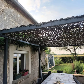 Best Woodland Camo Netting Sun Shade - Anti-UV Oxford Cloth Mesh - Ideal for Outdoor (Garden Patio or Pool Side)